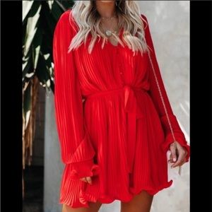 Endless Rose red long sleeve dress